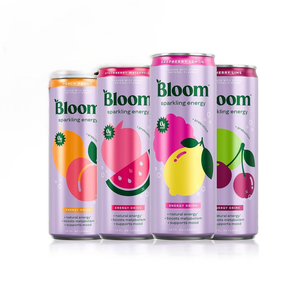 Bloom Sparkling Energy Drink, 12oz