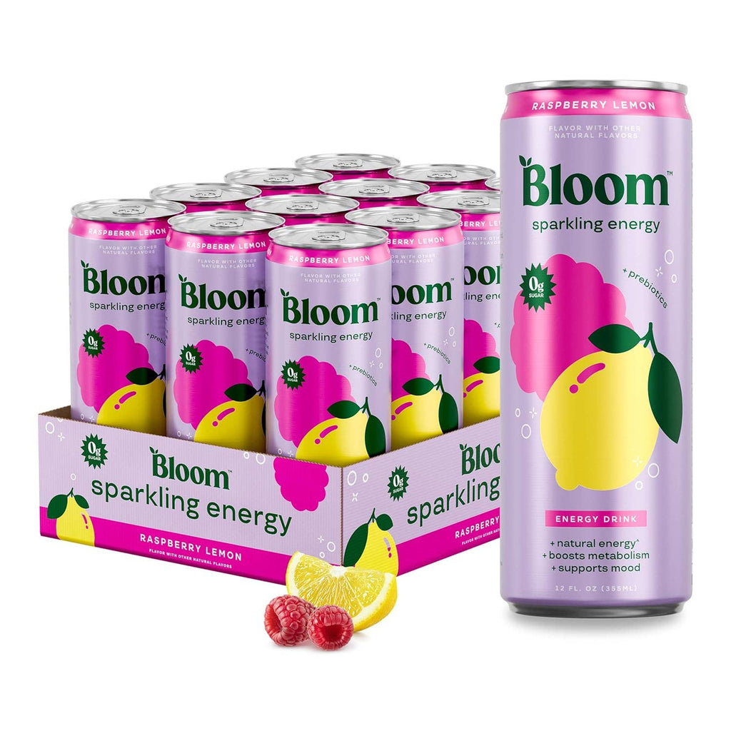 Bloom Sparkling Energy Drink, 12oz