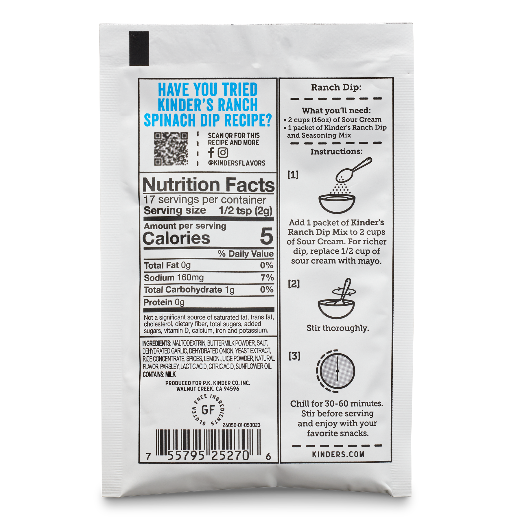 Ranch Dip & Seasoning Mix