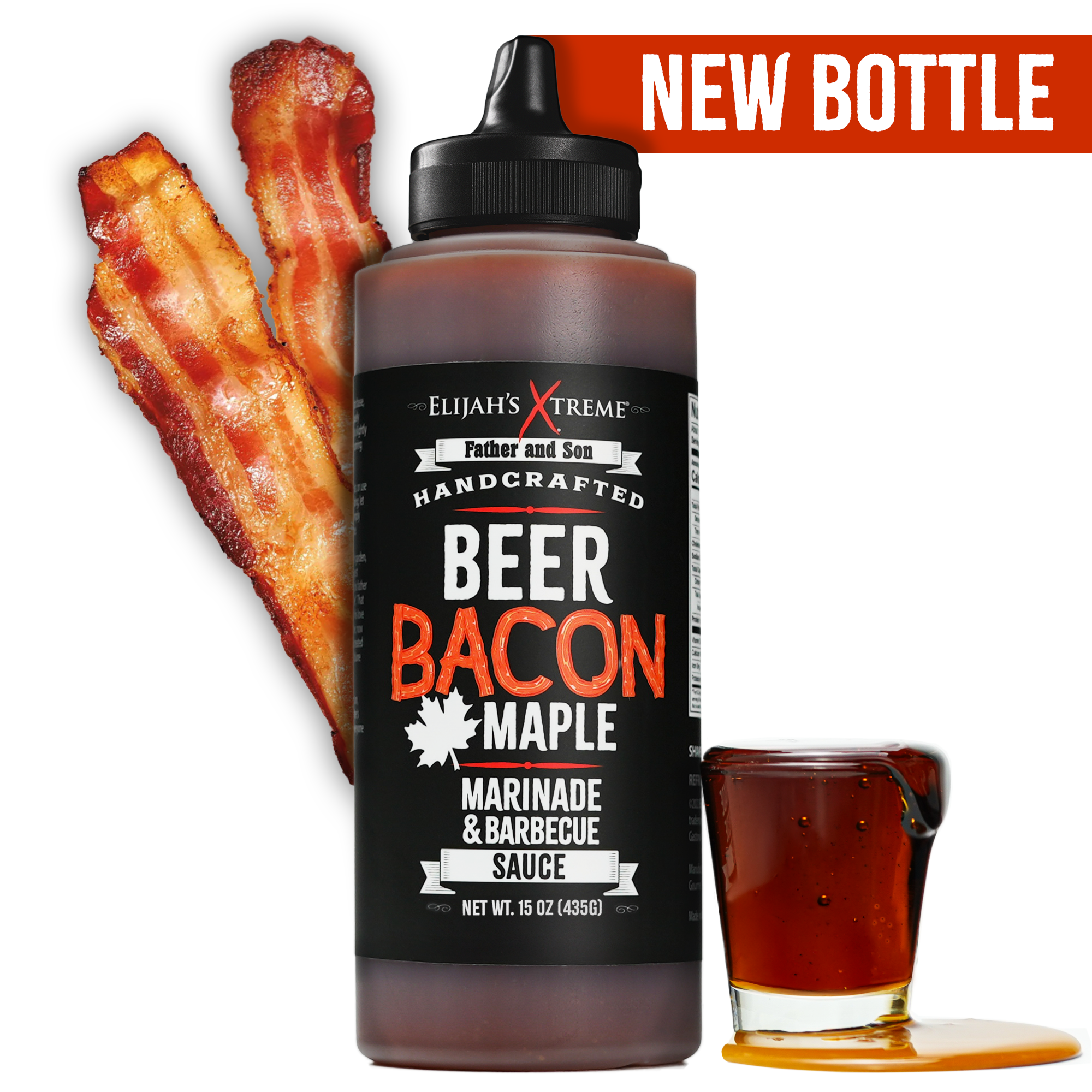 Beer Bacon Maple BBQ Sauce & Marinade Net 15.6oz