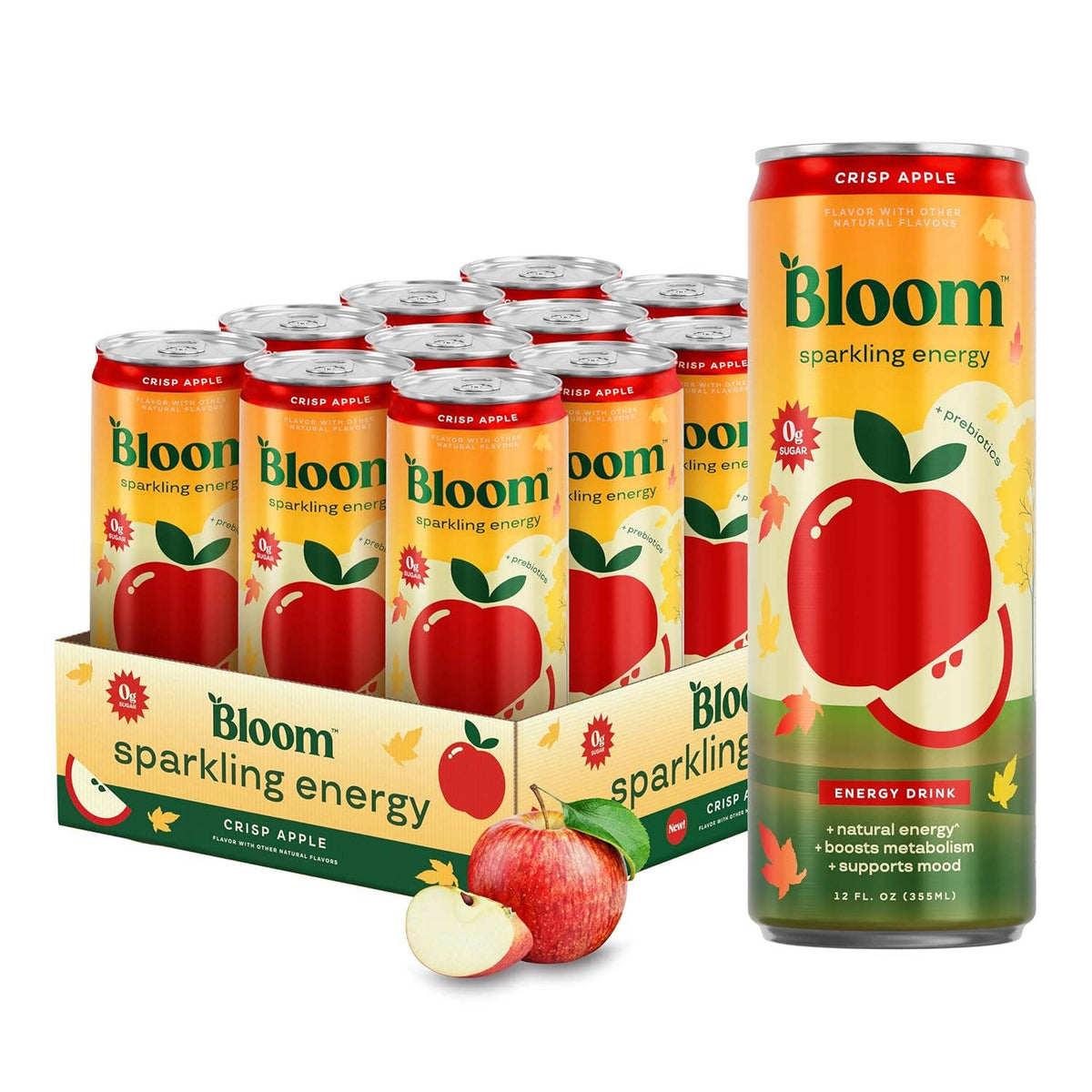 Bloom Sparkling Energy Drink, 12oz