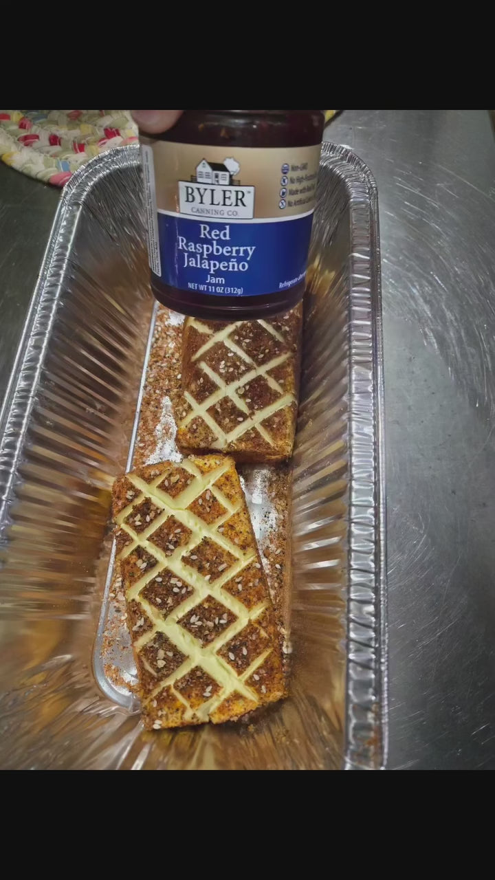 Smoked cream cheese/jalepeno jam combo